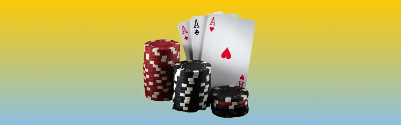 Online three card poker