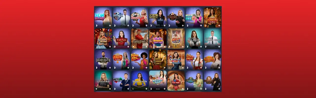 Live casino game shows